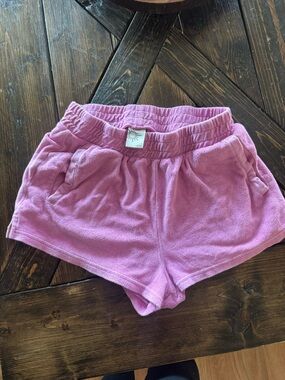 Aerie Pink Terry Shorts